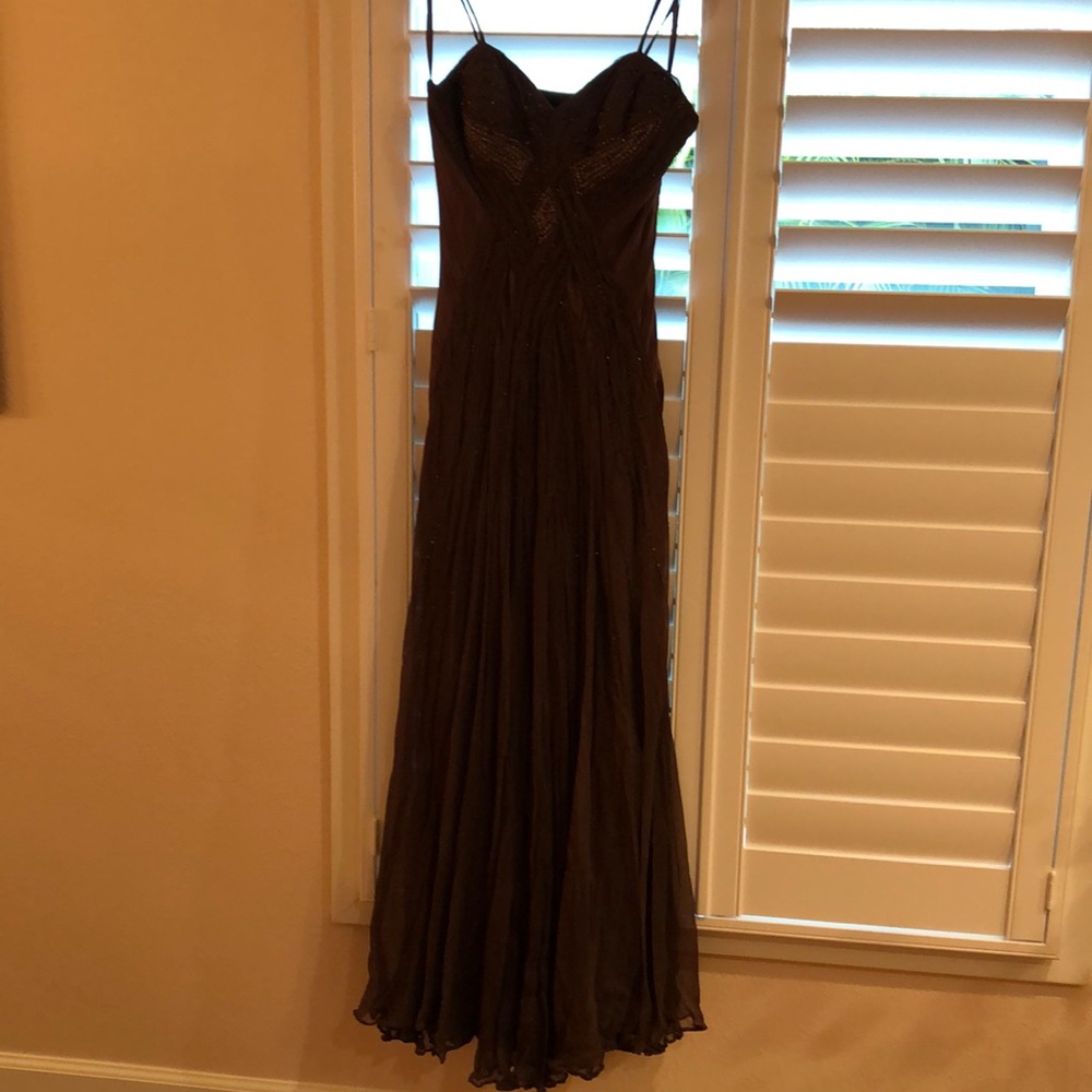 Brown evening gown